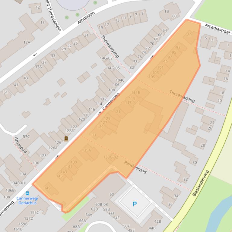 Kaart van postcodegebied 6213BA.