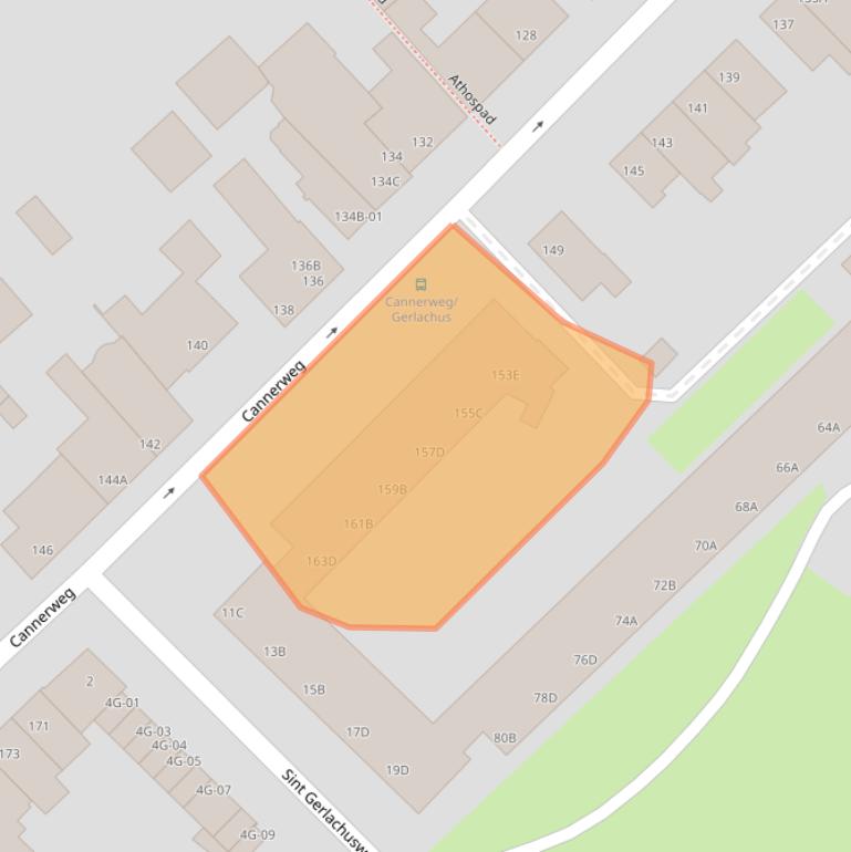 Kaart van postcodegebied 6213BB.