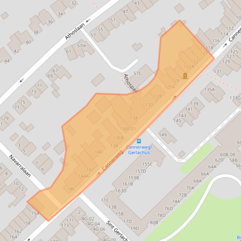 Kaart van postcodegebied 6213BJ.