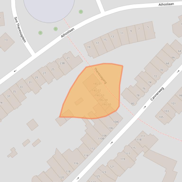 Kaart van postcodegebied 6213CL.