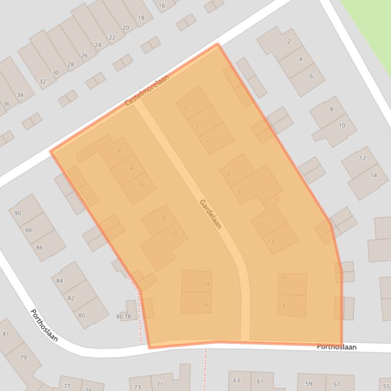 Kaart van postcodegebied 6213CV.