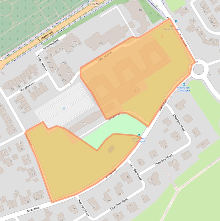 Kaart van postcodegebied 6213EC.