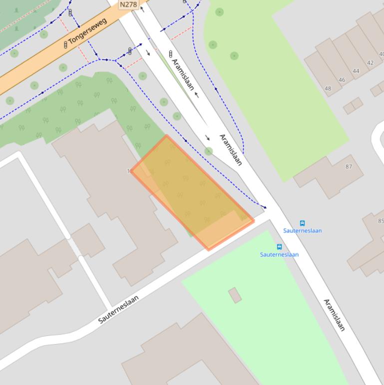 Kaart van postcodegebied 6213EM.