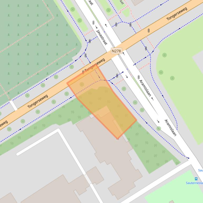 Kaart van postcodegebied 6213EN.