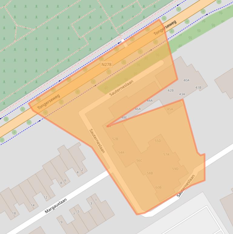 Kaart van postcodegebied 6213ES.