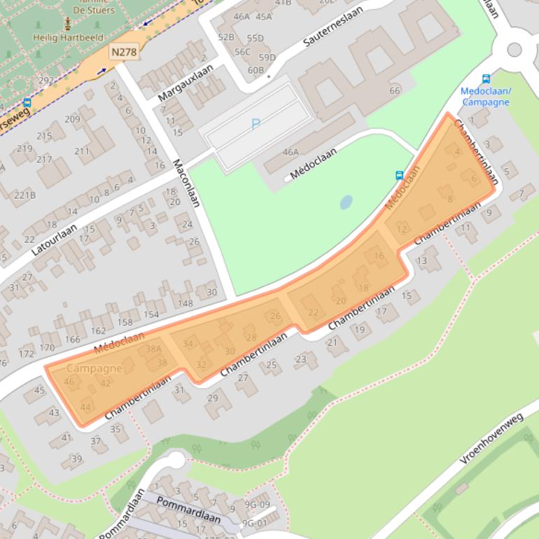 Kaart van postcodegebied 6213EW.