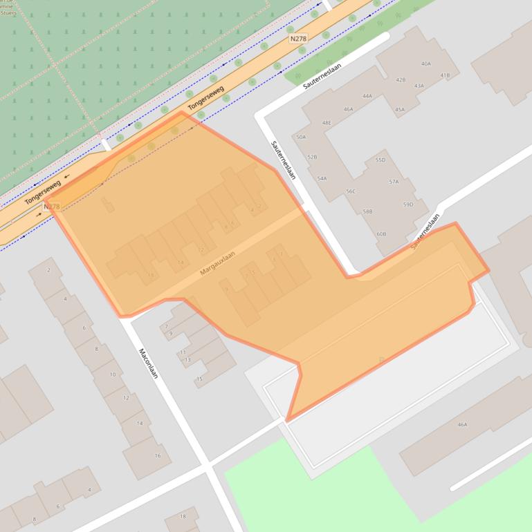 Kaart van postcodegebied 6213EZ.