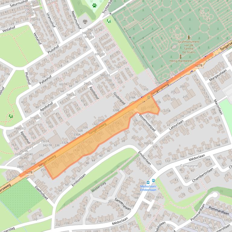 Kaart van postcodegebied 6213GC.