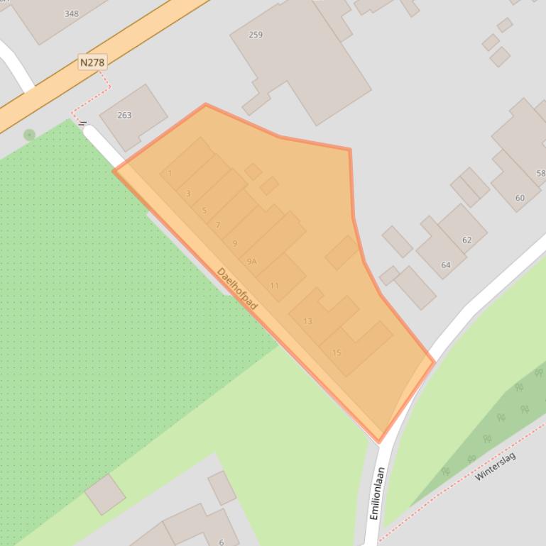 Kaart van postcodegebied 6213GP.