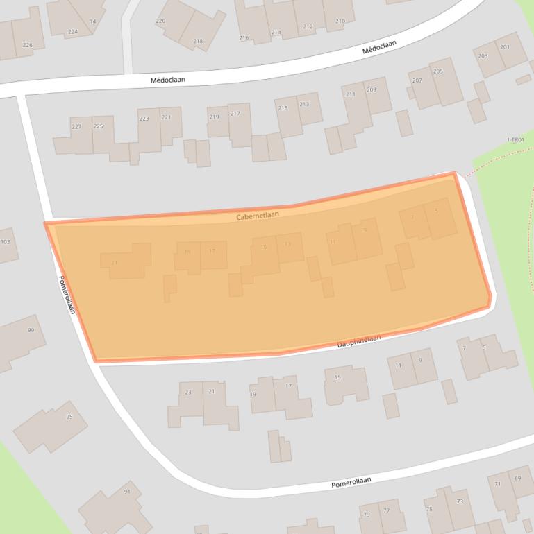 Kaart van postcodegebied 6213GR.