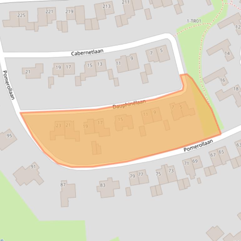 Kaart van postcodegebied 6213GS.