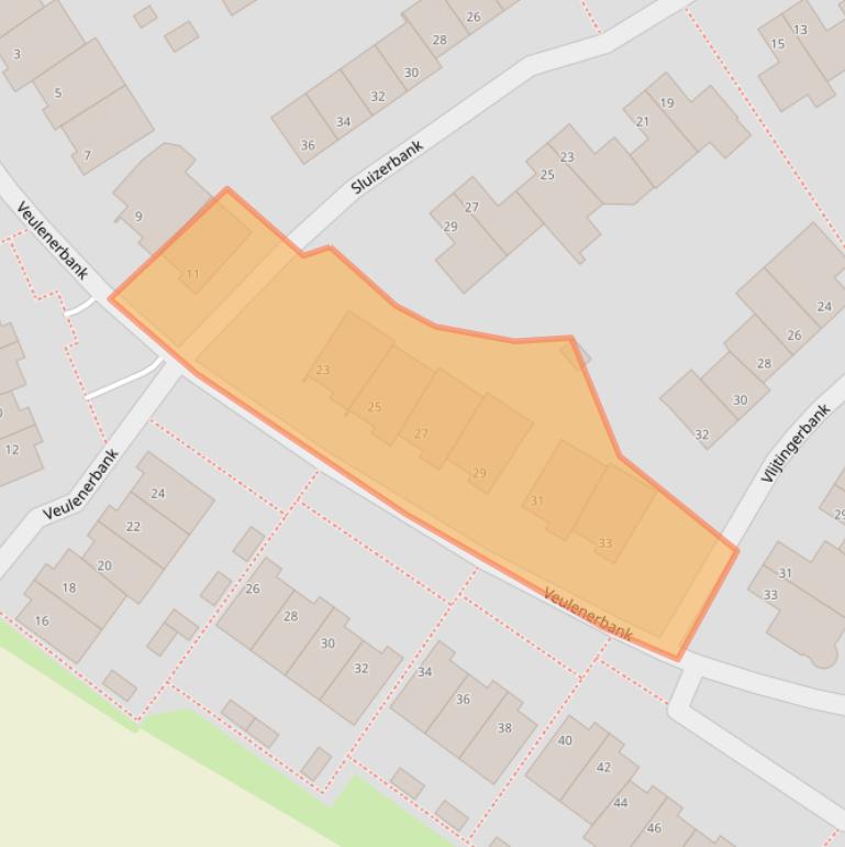 Kaart van postcodegebied 6213JR.