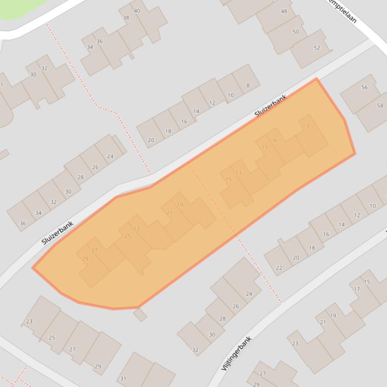 Kaart van postcodegebied 6213JZ.