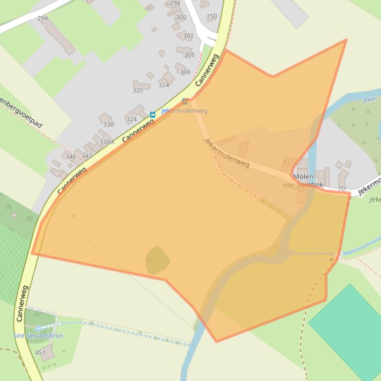 Kaart van postcodegebied 6213NA.