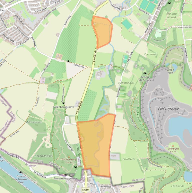 Kaart van postcodegebied 6213NB.