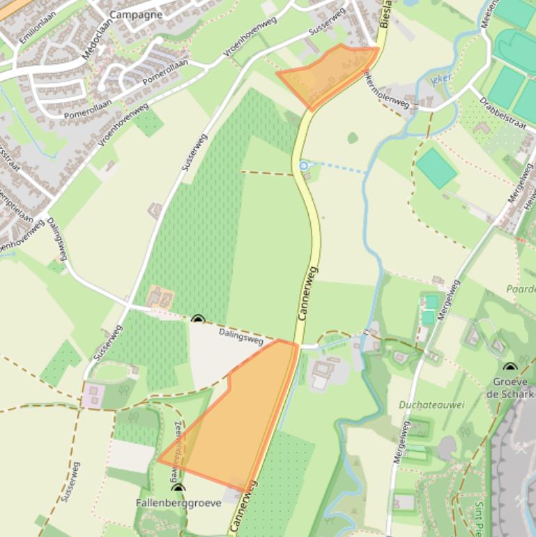 Kaart van postcodegebied 6213NC.
