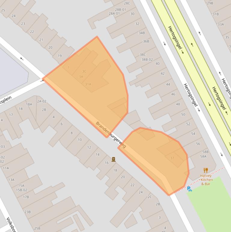 Kaart van postcodegebied 6214AJ.