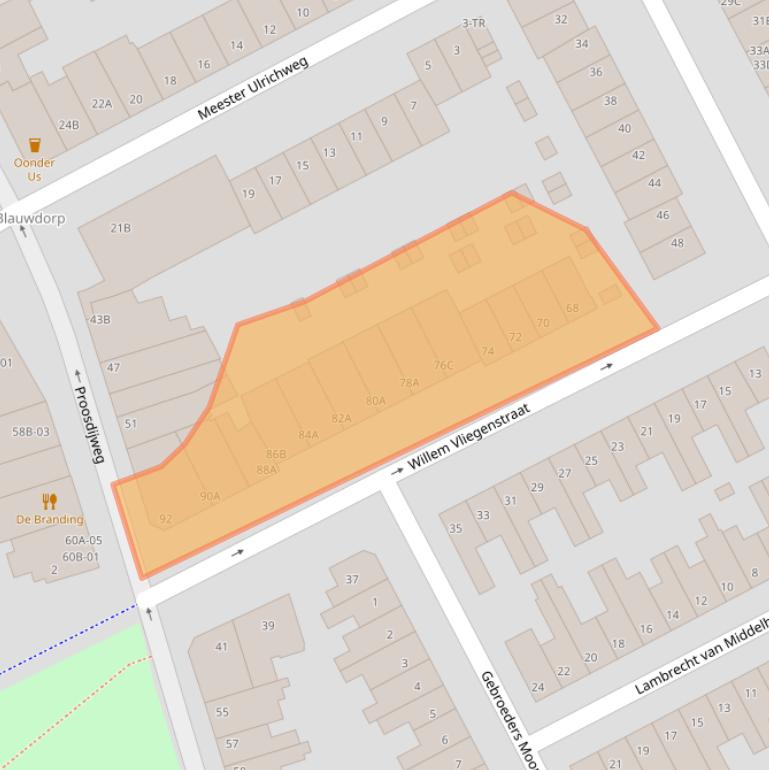 Kaart van postcodegebied 6214AV.