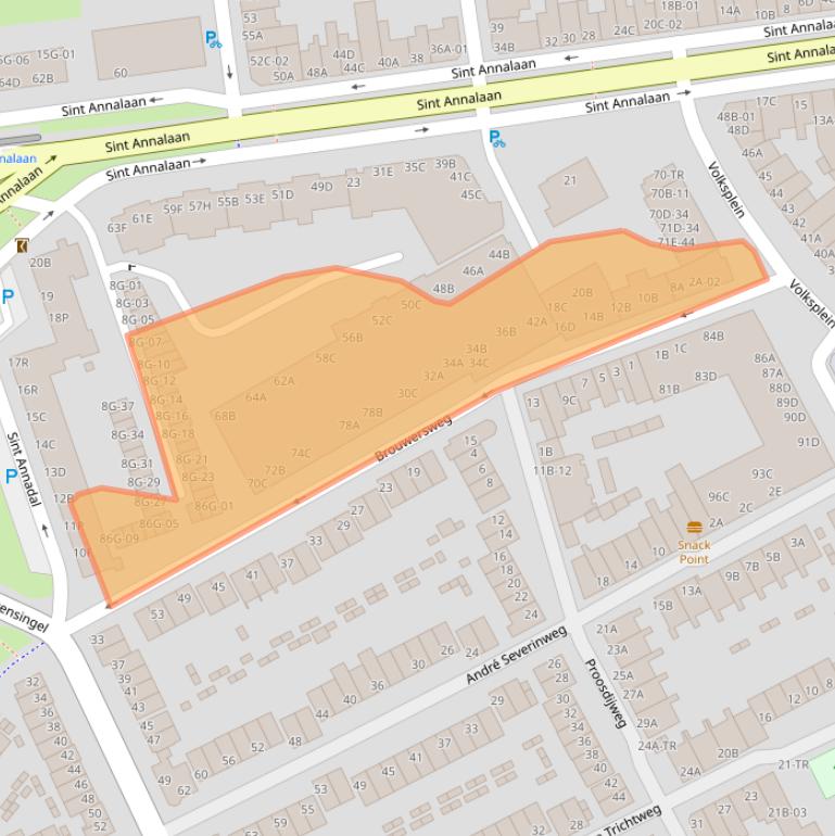 Kaart van postcodegebied 6214PD.