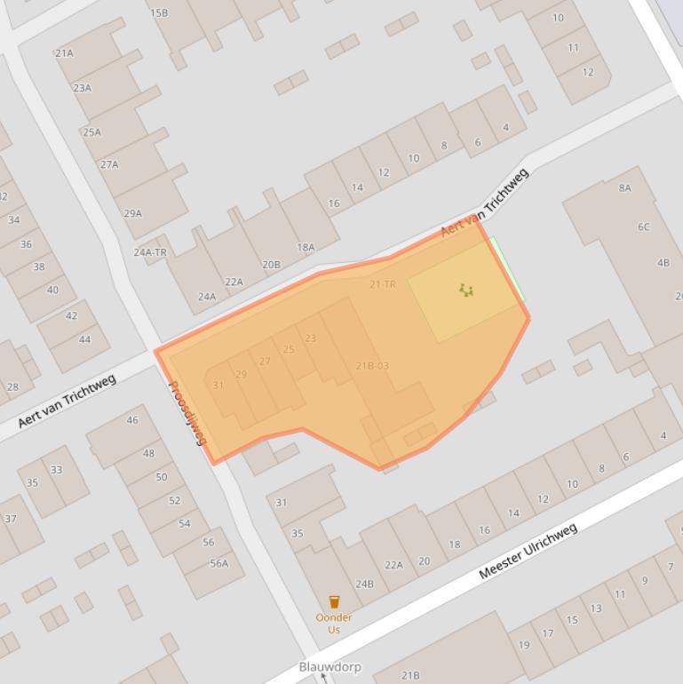 Kaart van postcodegebied 6214PP.