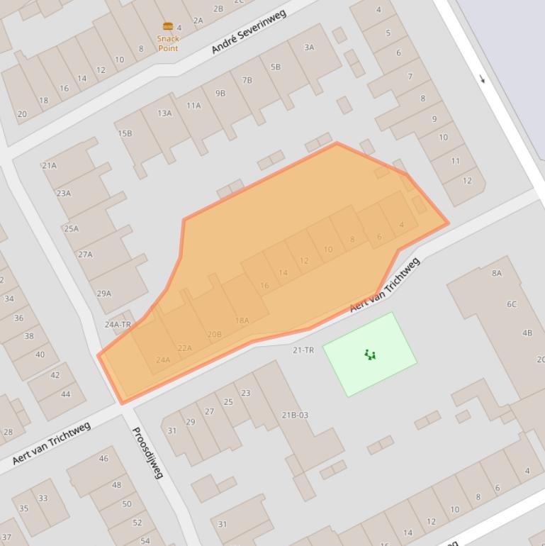 Kaart van postcodegebied 6214PS.