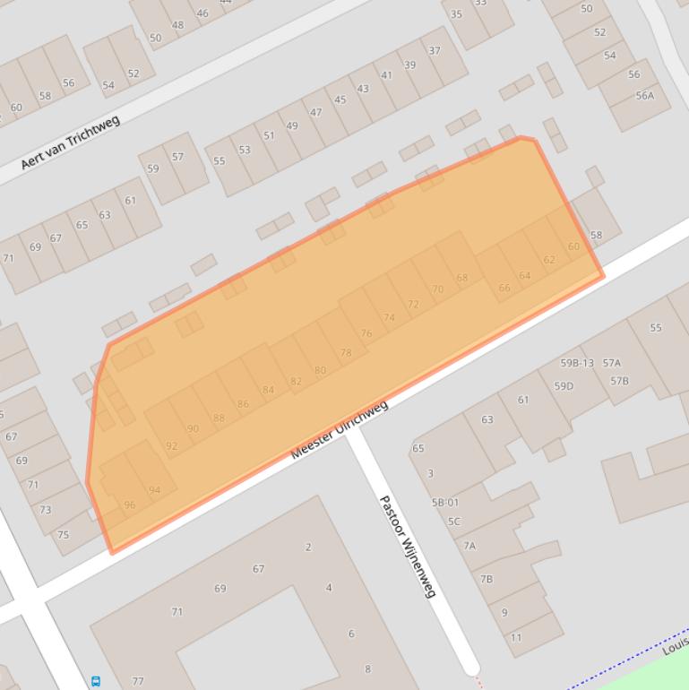 Kaart van postcodegebied 6214PZ.