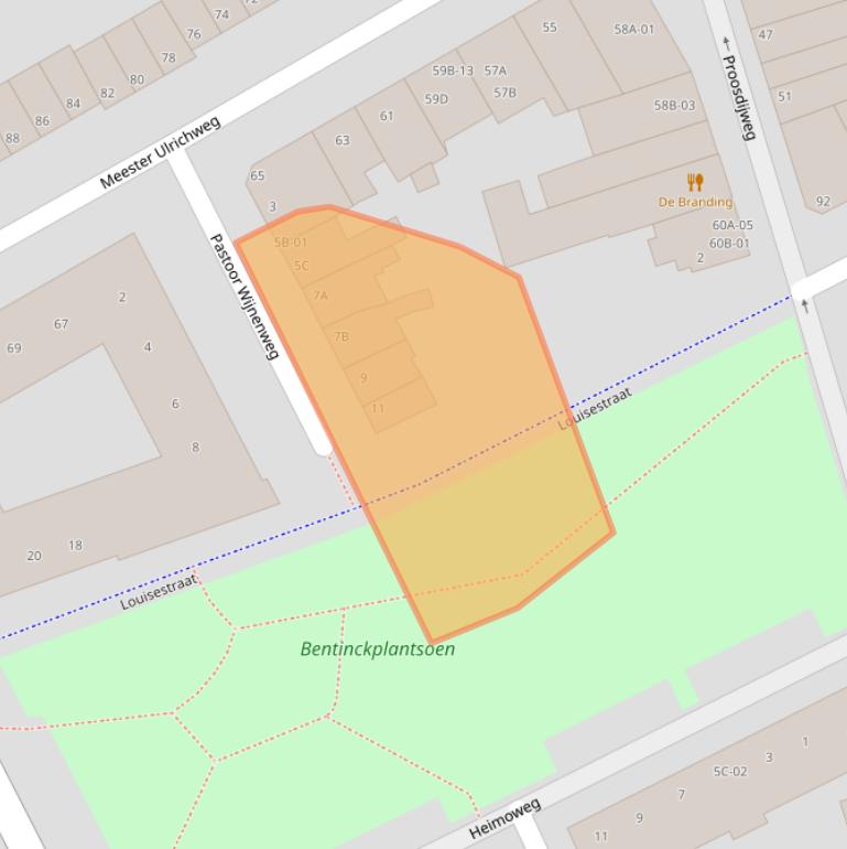 Kaart van postcodegebied 6214RB.