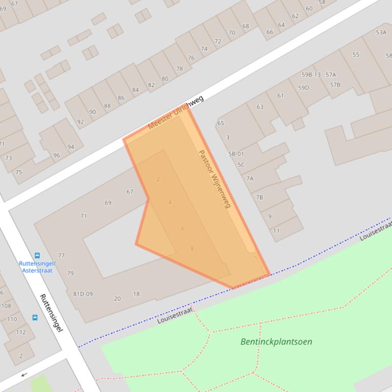 Kaart van postcodegebied 6214RD.