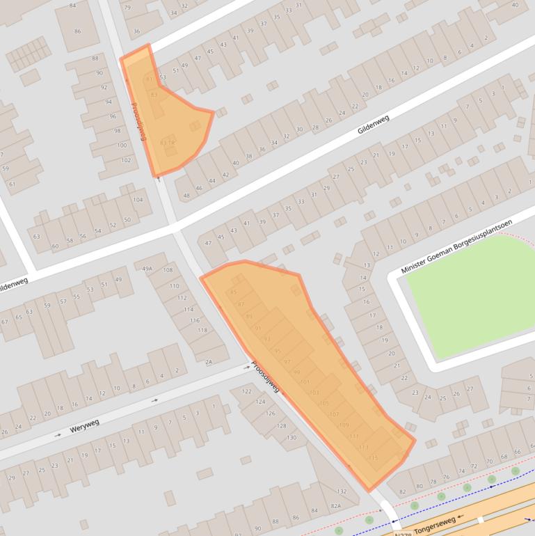 Kaart van postcodegebied 6214RL.