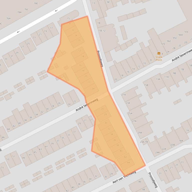 Kaart van postcodegebied 6214RM.