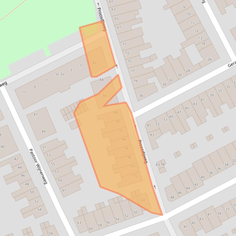 Kaart van postcodegebied 6214RP.