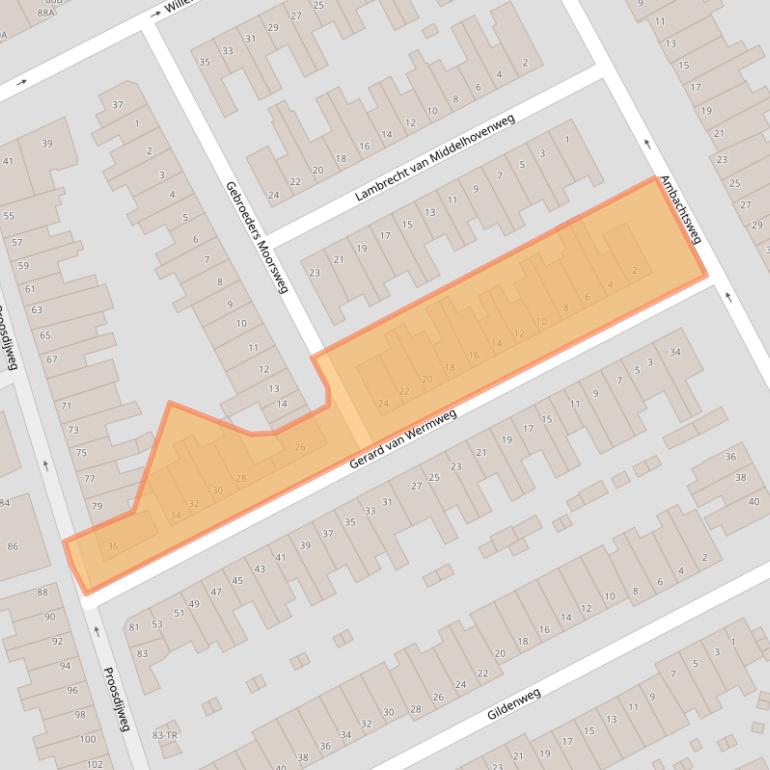 Kaart van postcodegebied 6214RT.