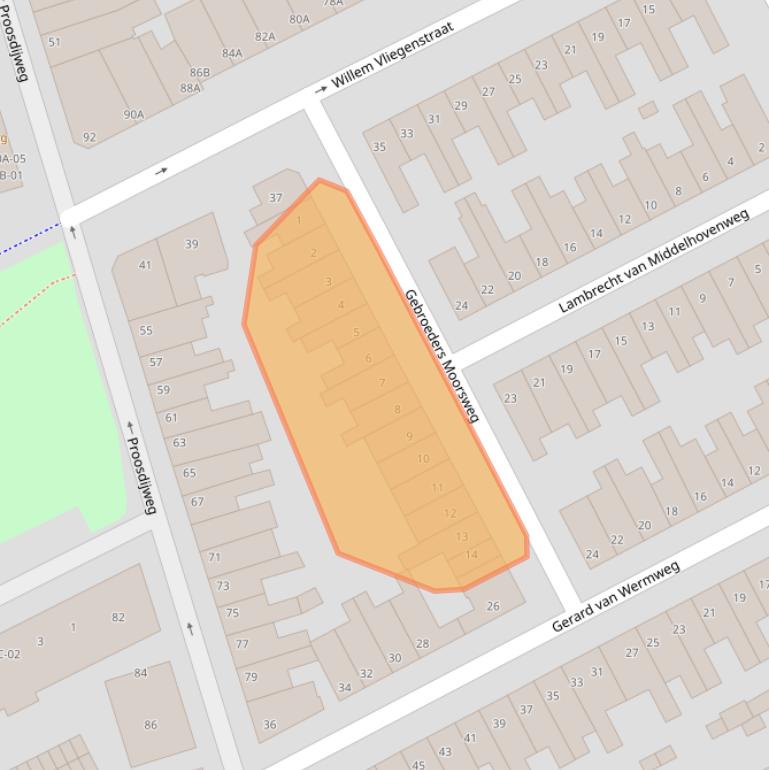 Kaart van postcodegebied 6214RV.