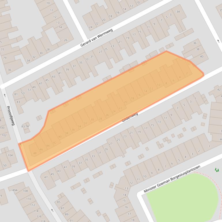 Kaart van postcodegebied 6214SJ.