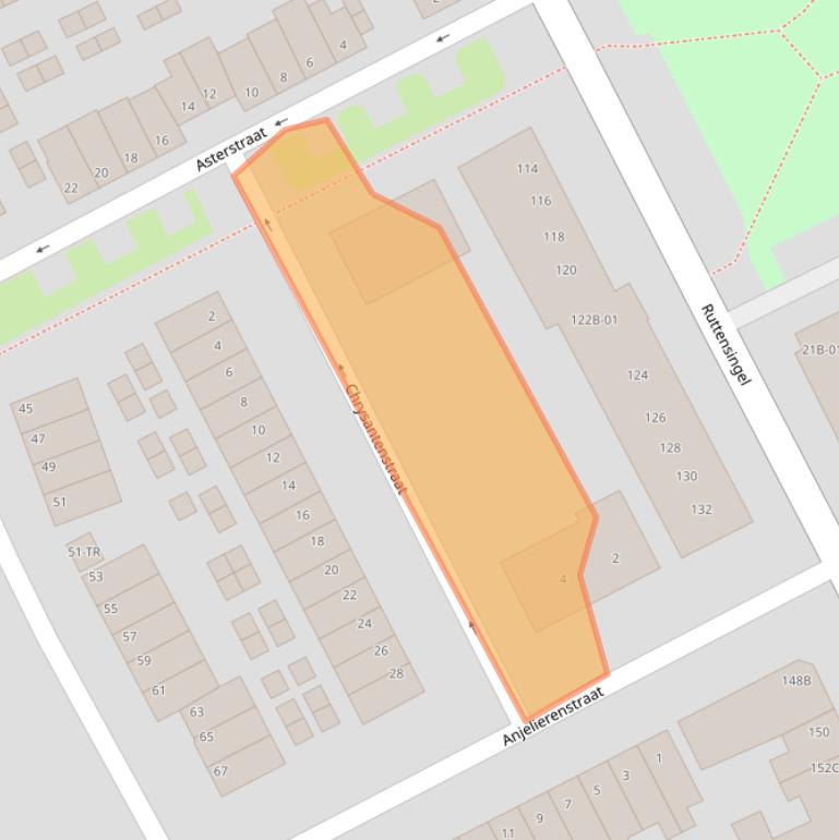 Kaart van postcodegebied 6214SX.