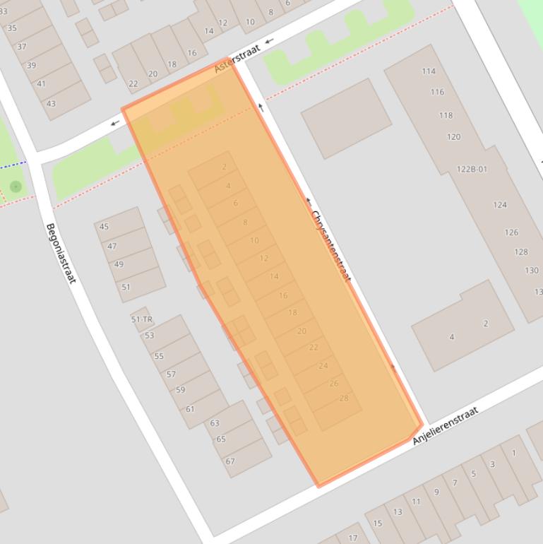 Kaart van postcodegebied 6214SZ.