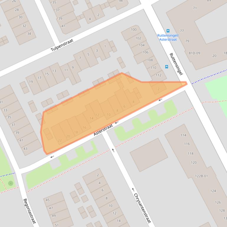 Kaart van postcodegebied 6214TB.