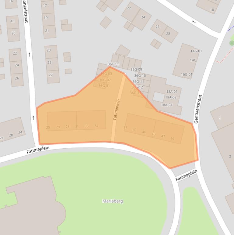 Kaart van postcodegebied 6214TT.