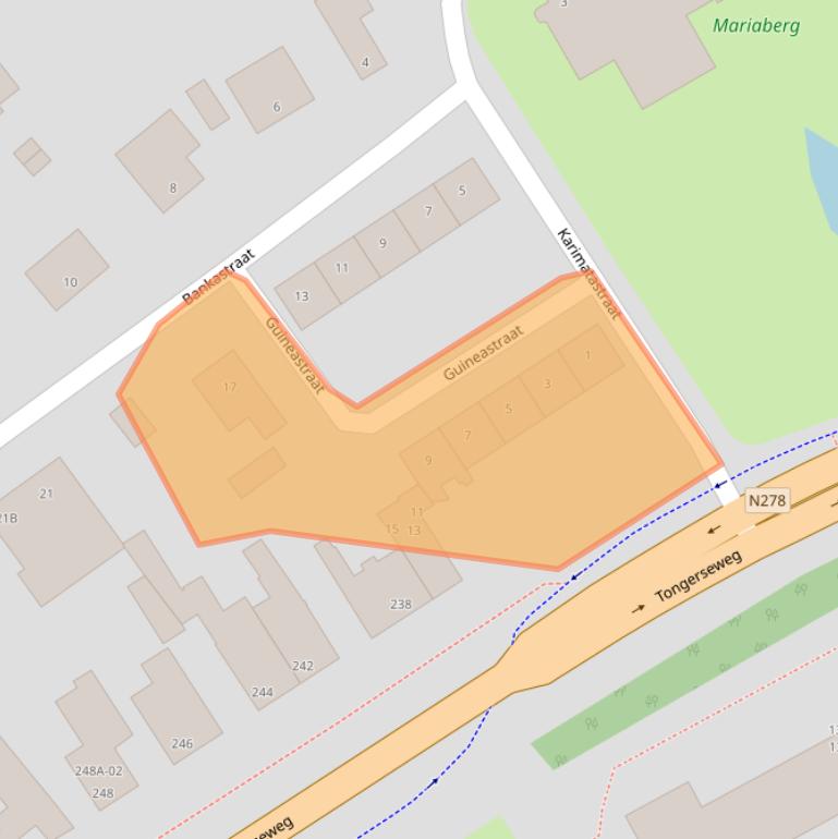 Kaart van postcodegebied 6214XM.