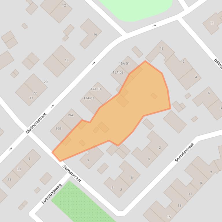 Kaart van postcodegebied 6214XS.