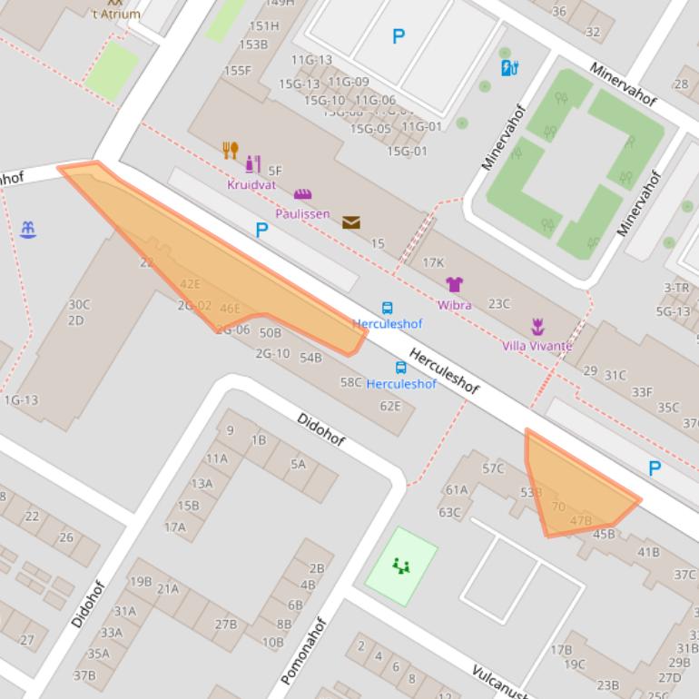 Kaart van postcodegebied 6215BP.
