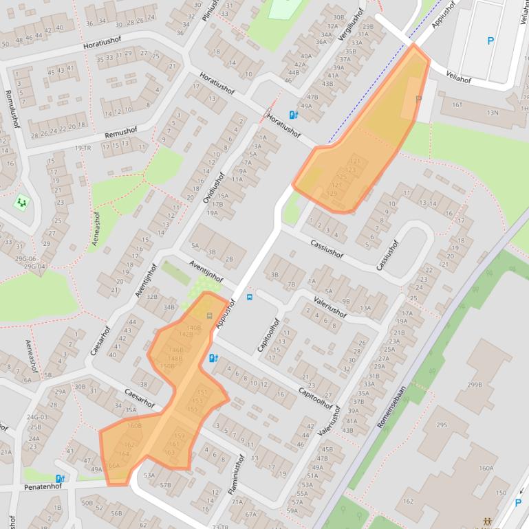 Kaart van postcodegebied 6215EP.