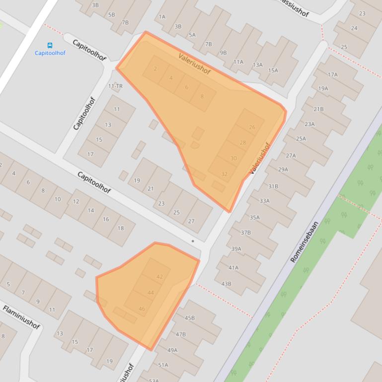 Kaart van postcodegebied 6215GA.