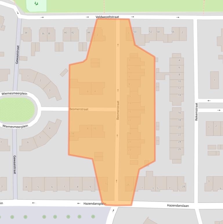 Kaart van postcodegebied 6215JJ.