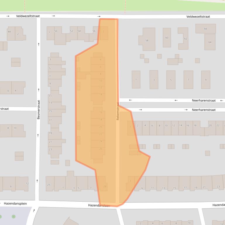 Kaart van postcodegebied 6215JK.