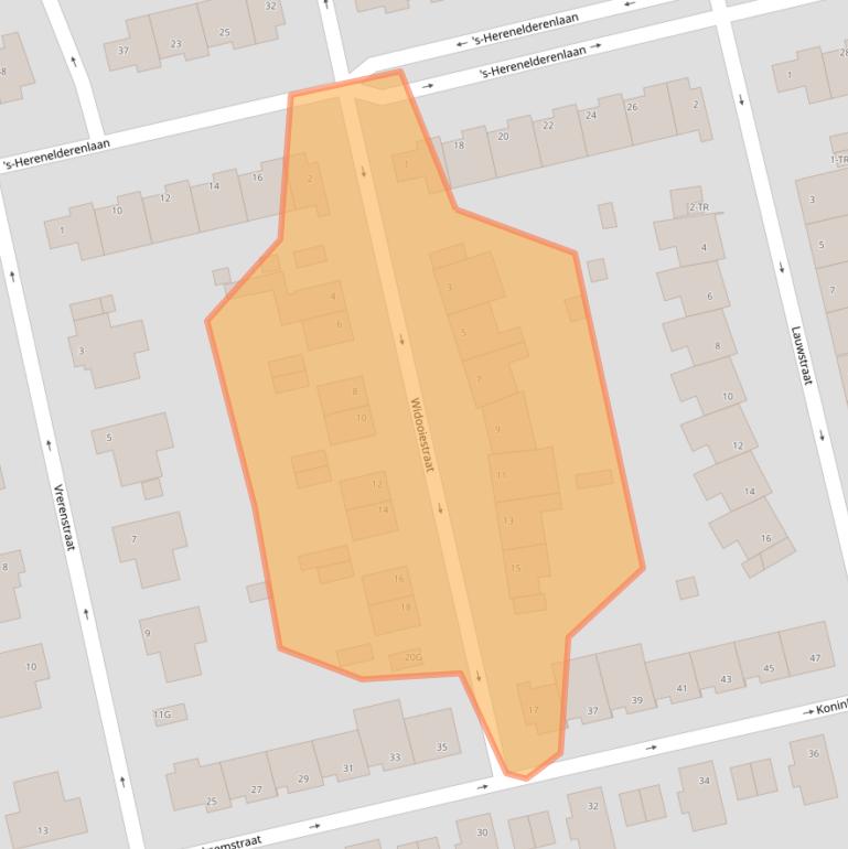 Kaart van postcodegebied 6215KC.