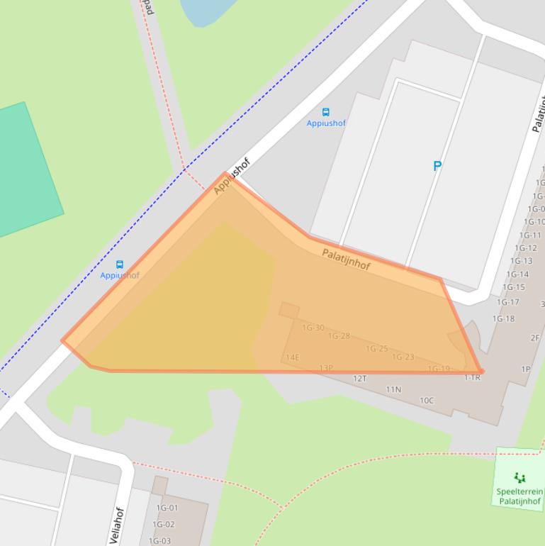 Kaart van postcodegebied 6215PT.