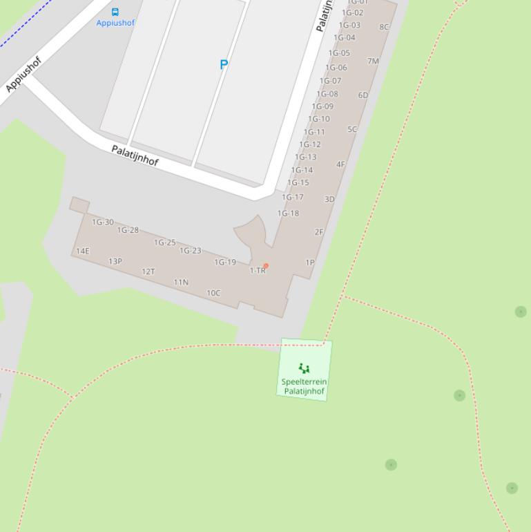 Kaart van postcodegebied 6215PW.