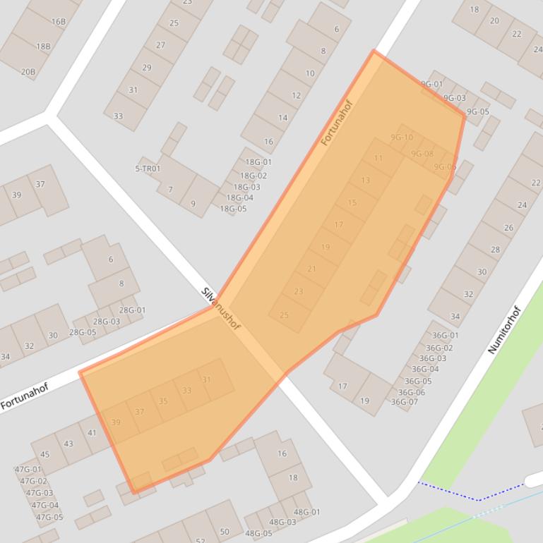 Kaart van postcodegebied 6215RV.