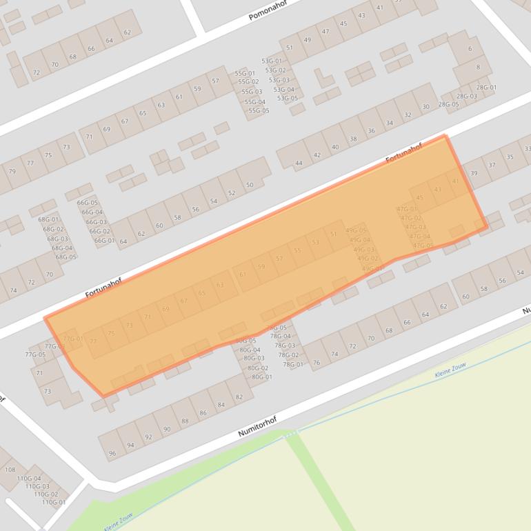 Kaart van postcodegebied 6215RW.